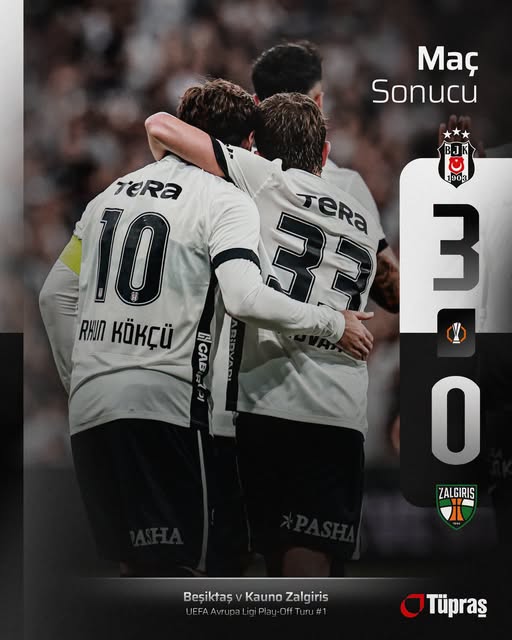 “Beşiktaş Avantajı Kaptı: 3-0”