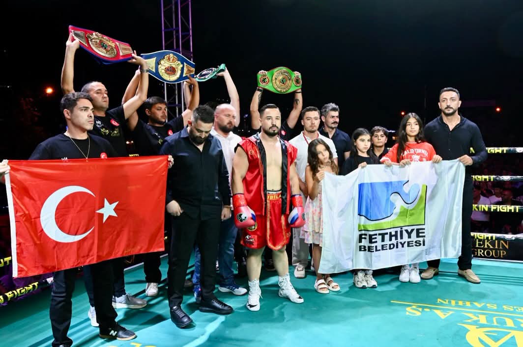 Fethiye'de Boks Gecesinde Kubilay Alcu'dan Büyük Zafer