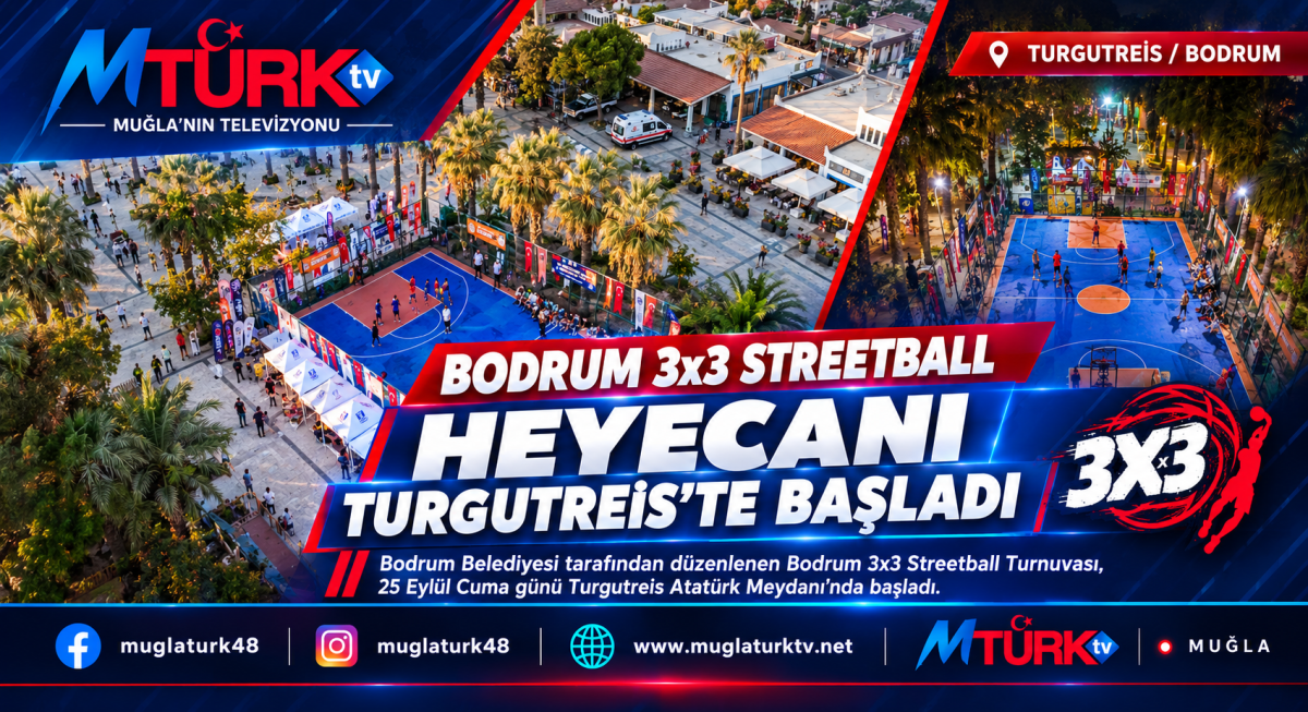 Muğla'nın Bodrum İlçesinde 3x3 Sokak Basketbolu Heyecanı Başladı